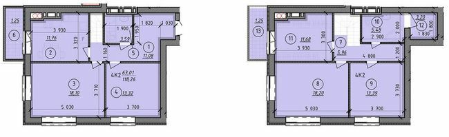 Двухуровневая 118.26 м² в ЖК Французский бульвар от 14 650 грн/м², г. Вышгород