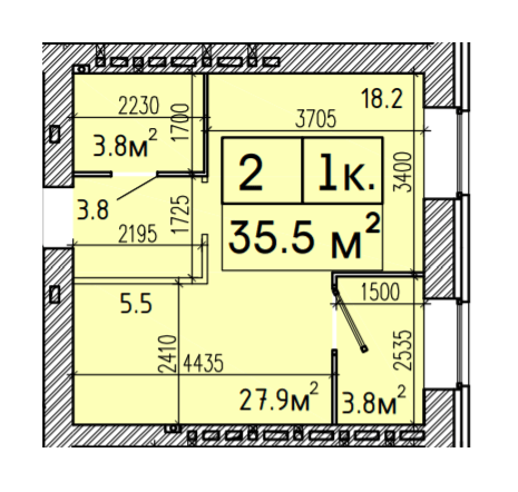 1-комнатная 35.5 м² в ЖК Suncity от 19 000 грн/м², Днепр