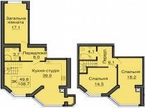 Дворівнева 108.7 м² в ЖК Sofia Nova від 35 000 грн/м², с. Новосілки