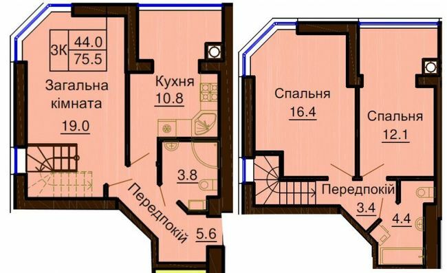 Дворівнева 75.5 м² в ЖК Софія Клубний від 30 000 грн/м², с. Софіївська Борщагівка