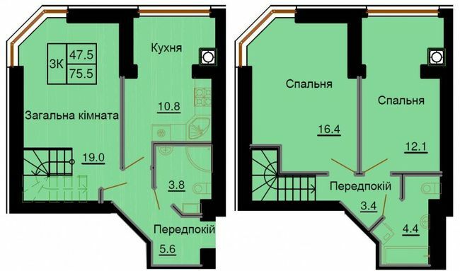 Двухуровневая 75.5 м² в ЖК София Клубный от 30 000 грн/м², с. Софиевская Борщаговка