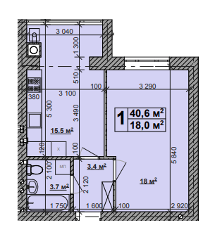 1-комнатная 40.6 м² в ЖК Новая Конча-Заспа от 26 500 грн/м², с. Ходосовка