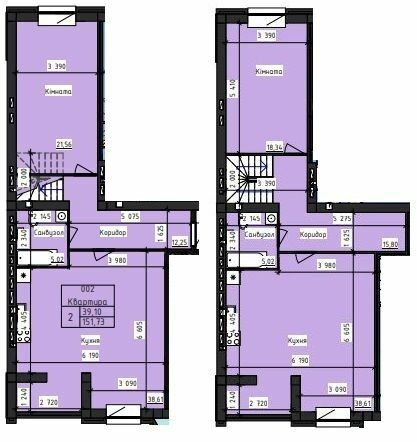 Двухуровневая 151.73 м² в ЖК Парус от 17 100 грн/м², г. Черноморск