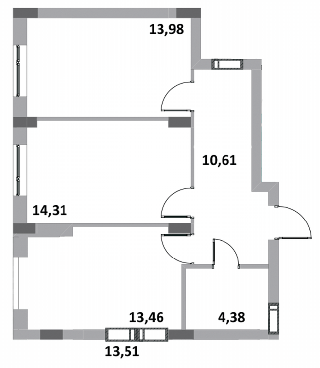 2-комнатная 56.74 м² в ЖК Green Side от 21 000 грн/м², г. Ирпень