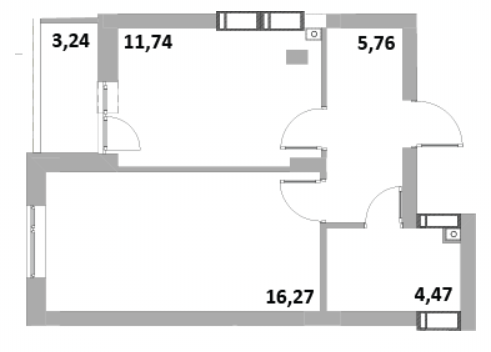 1-комнатная 47 м² в ЖК Green Side от 22 800 грн/м², г. Ирпень