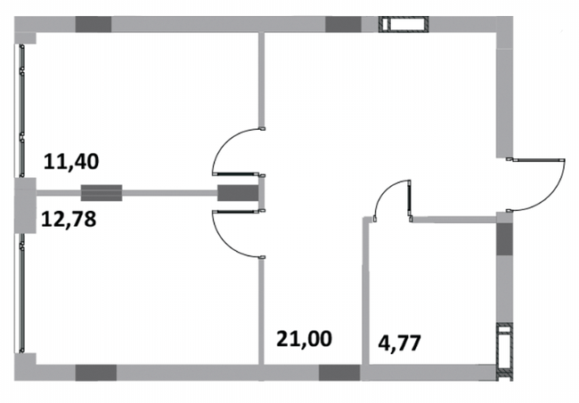 2-комнатная 49.95 м² в ЖК Green Side от 21 000 грн/м², г. Ирпень
