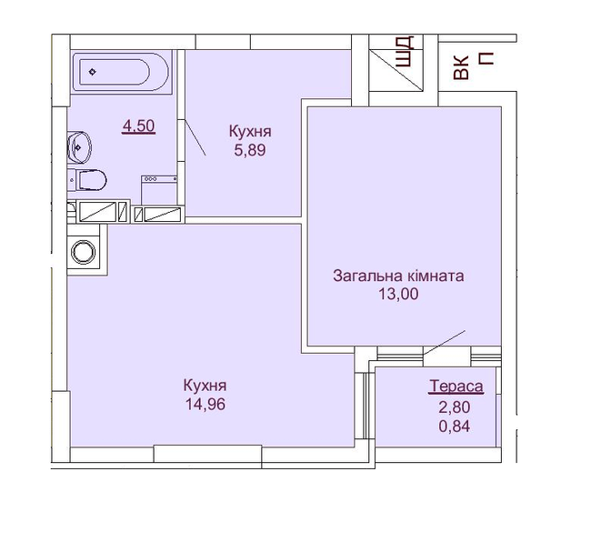 1-комнатная 39.19 м² в ЖК Royal Park от 27 550 грн/м², г. Ирпень