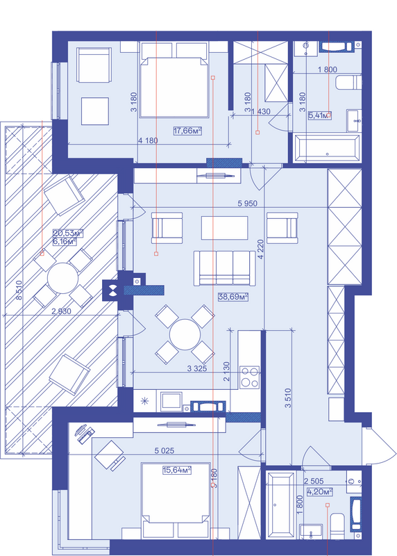 3-комнатная 92.5 м² в ЖК Utlandia от 31 300 грн/м², г. Ирпень