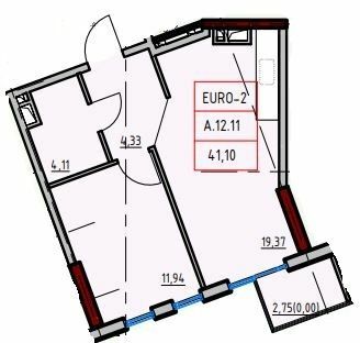 1-кімнатна 41.1 м² в ЖК ITown від 35 500 грн/м², Одеса