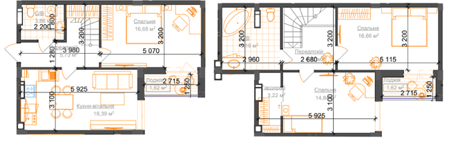 Дворівнева 96.88 м² в ЖК Гостомель Residence від 18 800 грн/м², смт Гостомель