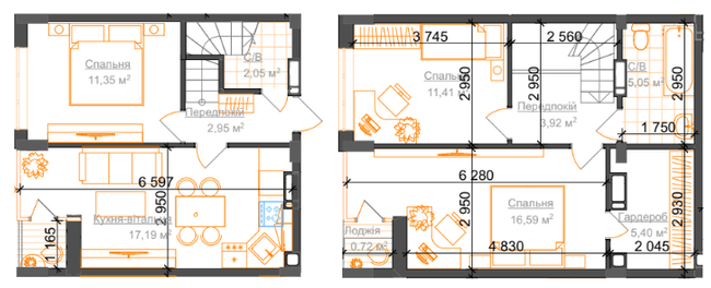 Дворівнева 77.35 м² в ЖК Гостомель Residence від 18 800 грн/м², смт Гостомель