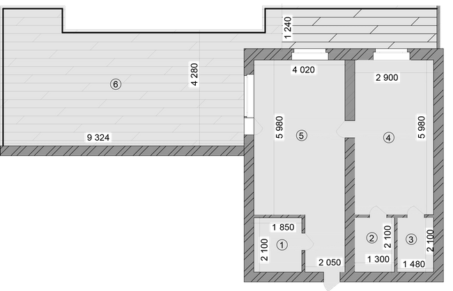 1-комнатная 72 м² в КД Greenwood от 30 600 грн/м², Киев