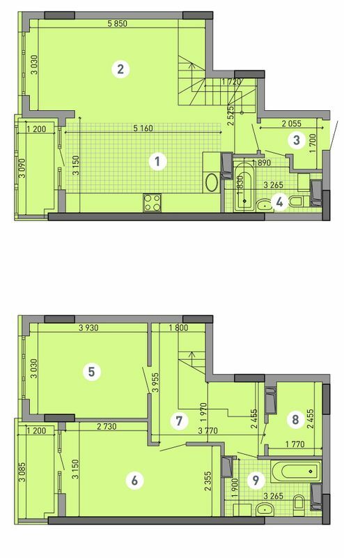 Дворівнева 91.84 м² в ЖК Паркове місто від 35 900 грн/м², Київ