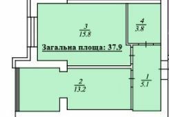 1-кімнатна 37.9 м² в ЖК Дмитрівський від 15 500 грн/м², с. Дмитрівка