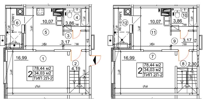 Двухуровневая 78.44 м² в ЖК Квартал Тарасовский от 16 650 грн/м², с. Тарасовка