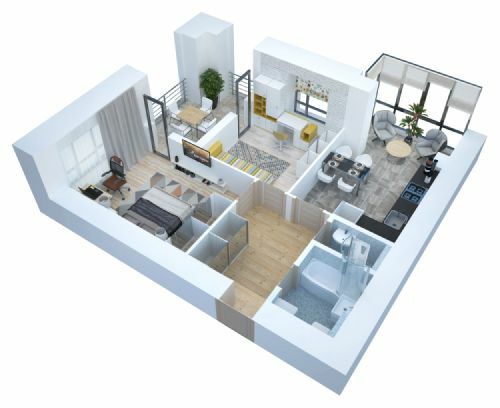 2-комнатная 66.37 м² в ЖК Art Residence от 20 300 грн/м², г. Ирпень