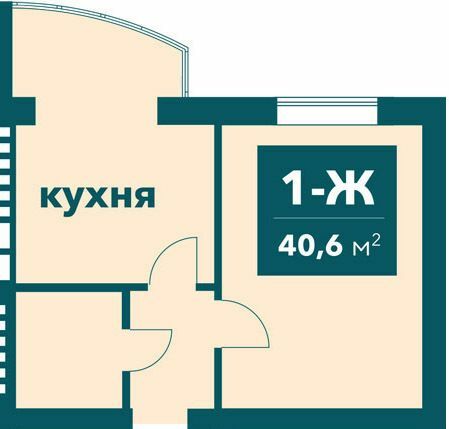 1-комнатная 40.6 м² в ЖК Ибис от 24 500 грн/м², г. Ирпень