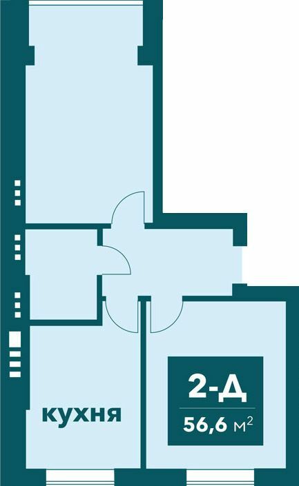 2-комнатная 56.6 м² в ЖК Ибис от 19 000 грн/м², г. Ирпень