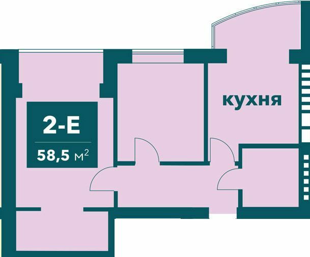 2-комнатная 58.5 м² в ЖК Ибис от 18 000 грн/м², г. Ирпень