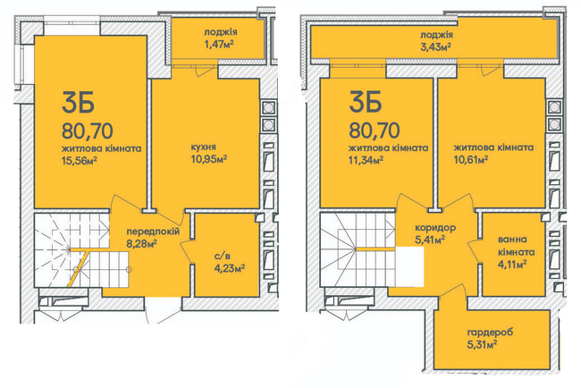 Двухуровневая 80.7 м² в ЖК Синергия Сити (Kvartal Group) от 17 000 грн/м², г. Ирпень