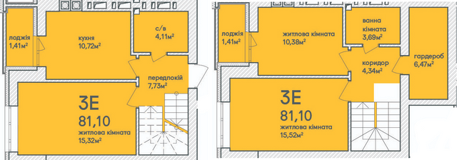 Дворівнева 81.1 м² в ЖК Синергія Сіті (Kvartal Group) від 17 000 грн/м², м. Ірпінь