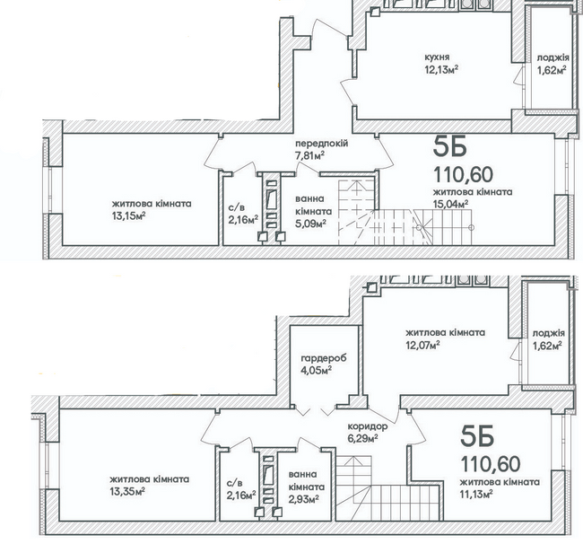 Дворівнева 110.8 м² в ЖК Синергія Сіті (Kvartal Group) від 17 800 грн/м², м. Ірпінь