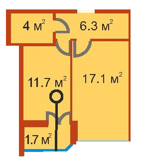 1-комнатная 40.8 м² в ЖК Сяйво 2 от 20 000 грн/м², г. Ирпень