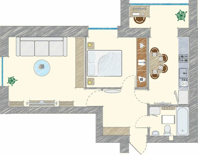 2-комнатная 52.61 м² в ЖК Модуль от 19 500 грн/м², г. Буча