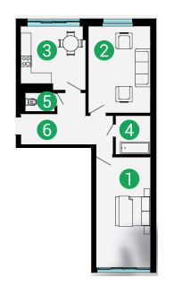 2-комнатная 67 м² в ЖК Comfort Park от 24 000 грн/м², Ивано-Франковск