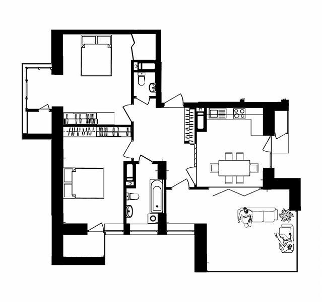 3-комнатная 82 м² в ЖК Manhattan от застройщика, Ивано-Франковск