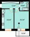 1-комнатная 42.9 м² в ЖК Art House от 19 000 грн/м², Винница