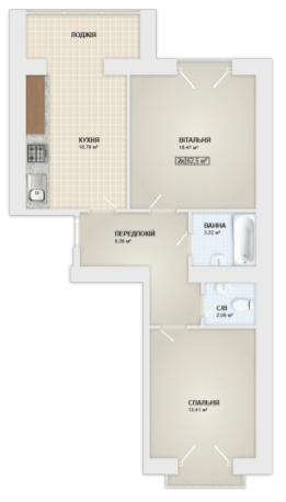 2-комнатная 62.5 м² в ЖК Городок Мануфактура от 13 900 грн/м², Ивано-Франковск