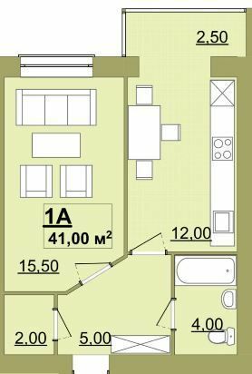 1-кімнатна 41 м² в ЖК Містечко Центральне від 10 500 грн/м², Івано-Франківськ