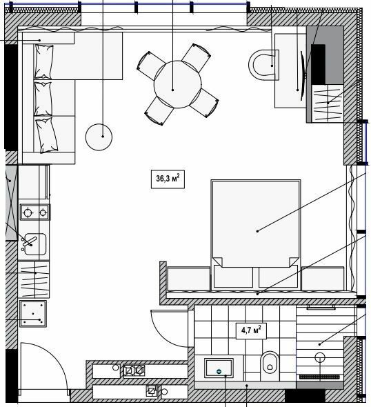 2-кімнатна 41 м² в Апарт-комплекс Le Méandre від 51 000 грн/м², с. Поляниця