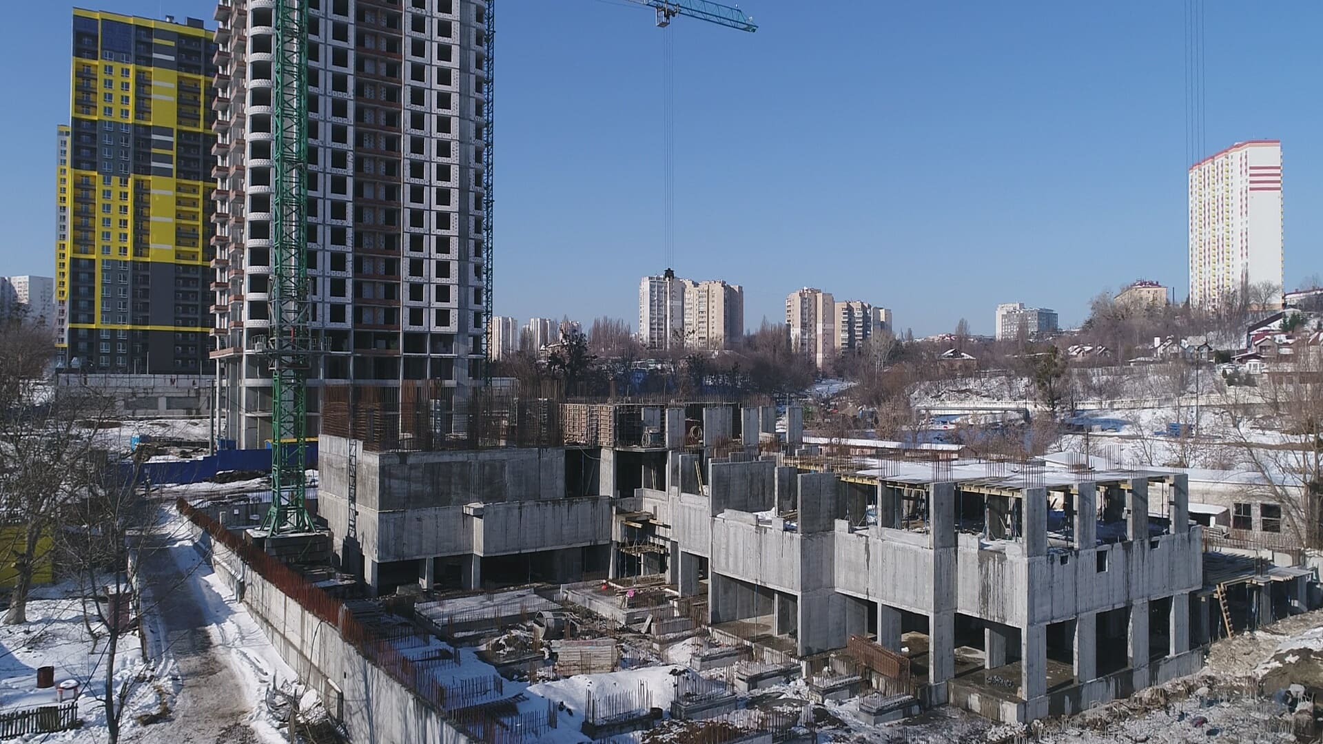 Ход строительства ЖК Медовый-2, март, 2021 год