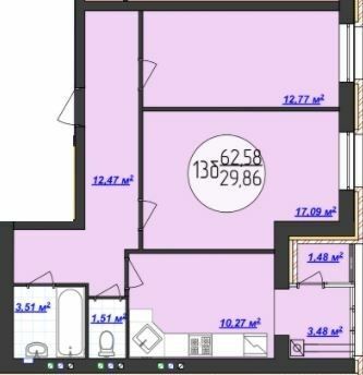 2-комнатная 62.58 м² в ЖК Кемпинг Сити от 13 500 грн/м², пгт Стрижавка