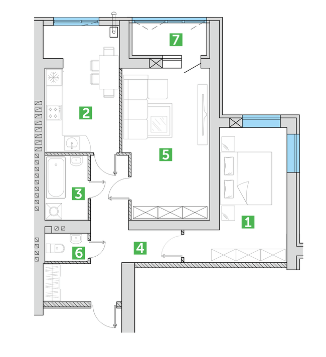 2-комнатная 72.11 м² в ЖК Парковий квартал от 13 500 грн/м², г. Ковель