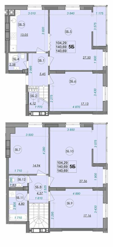 Дворівнева 140.69 м² в ЖК Panorama від 15 000 грн/м², Луцьк