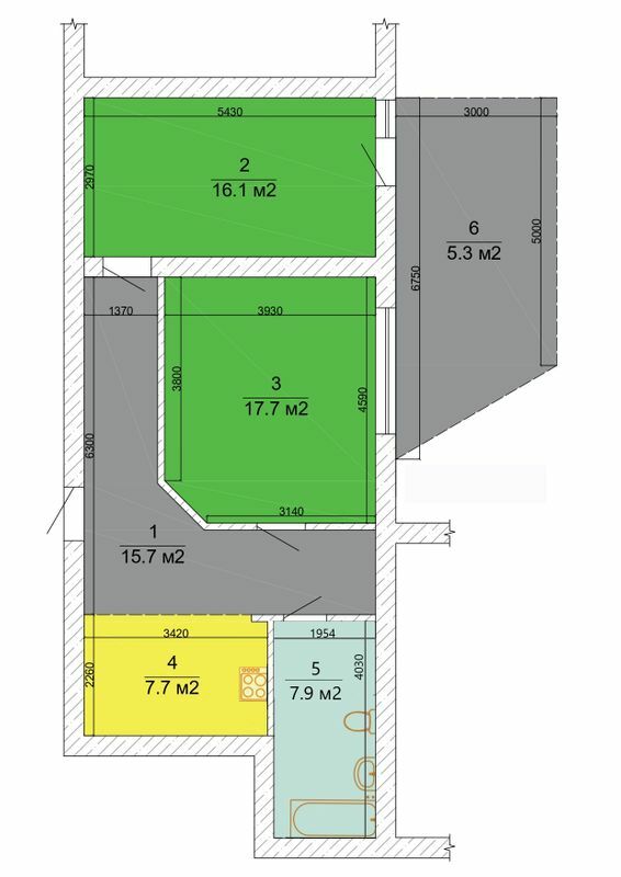 2-комнатная 70.4 м² в ЖК Маєток Боздош от 24 600 грн/м², Ужгород