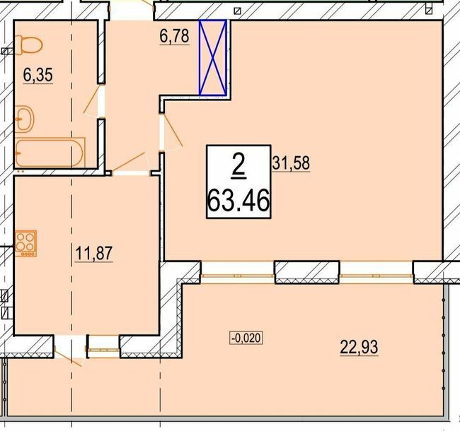 1-комнатная 63.46 м² в ЖК Маєток Боздош от 16 400 грн/м², Ужгород