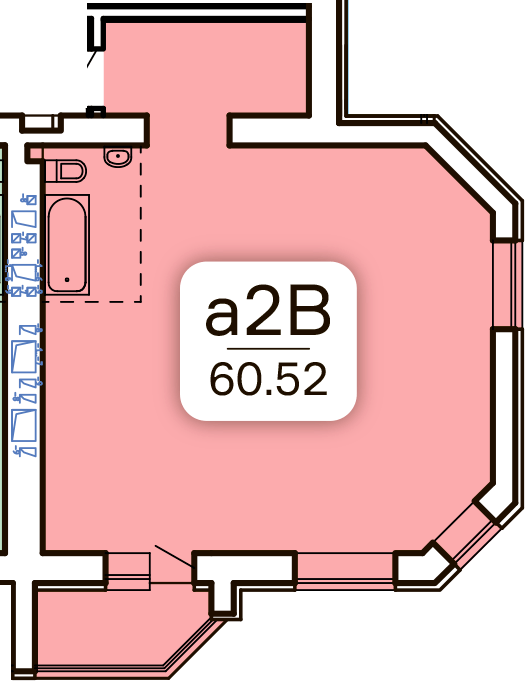 Продажа 2-комнатной квартиры 60.52 м², ЖК Kvartal, ДОМ 1
