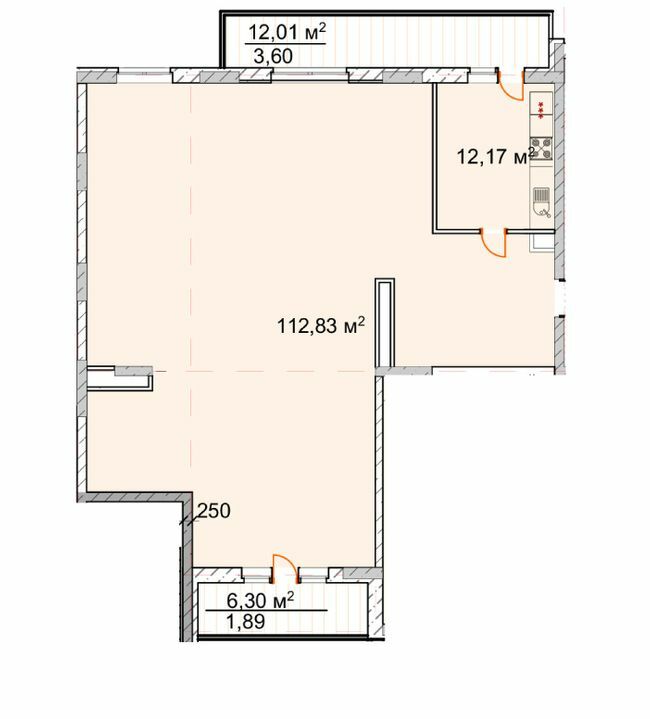 4-комнатная 130 м² в ЖК Корона Ренессанса от 22 200 грн/м², Запорожье