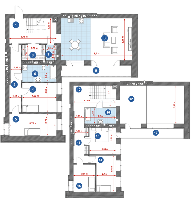 Дворівнева 219.31 м² в ЖК Central Park від 21 150 грн/м², м. Кременчук