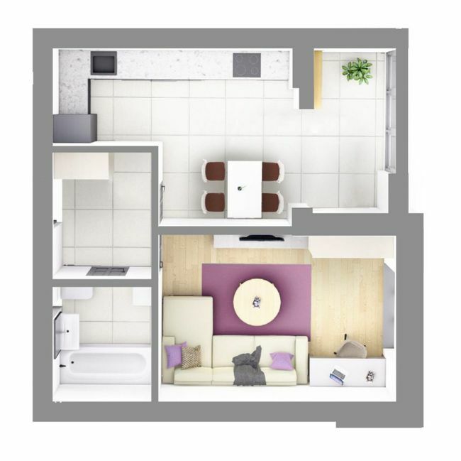 1-комнатная 40.2 м² в ЖК На Щасливому от 18 700 грн/м², Ровно