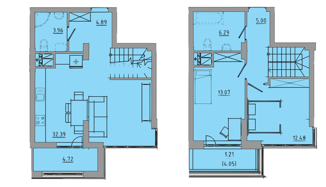 Двухуровневая 84 м² в ЖК Централ Холл от 19 000 грн/м², Тернополь