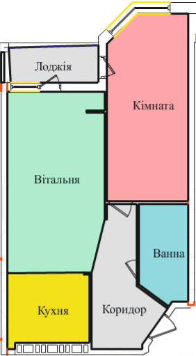 1-комнатная 52.62 м² в ЖК на просп. Злуки, ЗА, 5А от 14 000 грн/м², Тернополь