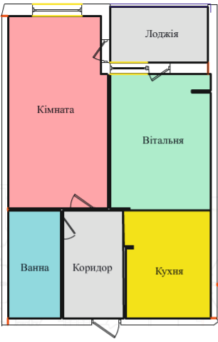 1-кімнатна 54.22 м² в ЖК на просп. Злуки, ЗА, 5А від 14 000 грн/м², Тернопіль
