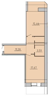 1-комнатная 56.5 м² в ЖК на ул. Гончая, 59, 61 от 14 500 грн/м², Чернигов