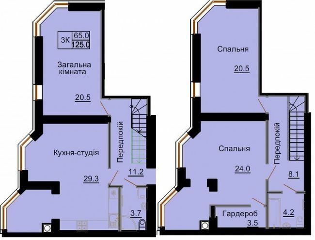 Дворівнева 125 м² в ЖК Софія Клубний від 24 000 грн/м², с. Софіївська Борщагівка