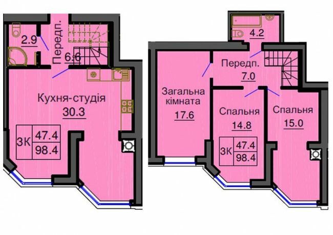 Дворівнева 98.4 м² в ЖК Софія Резіденс від 29 000 грн/м², с. Софіївська Борщагівка